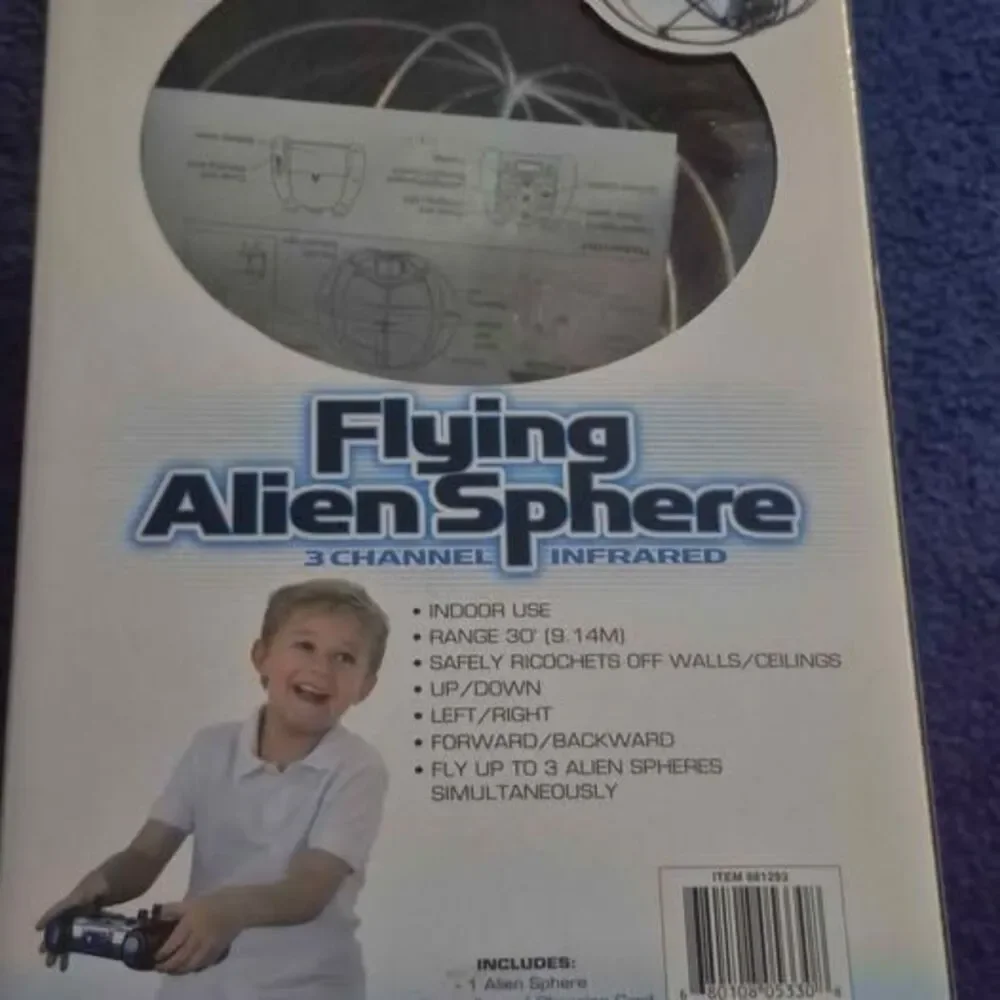 Excite Flying Alien Sphere 3 Channel Infared Remote Control Indoor Flying Toy